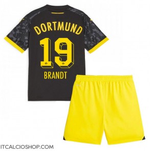 Borussia Dortmund Julian Brandt #19 Seconda Maglia Bambino 2023-24 Manica Corta (+ Pantaloni corti)